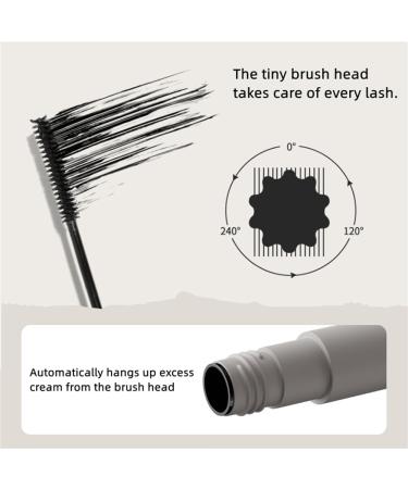 Ultra Fine Mascara Brush for Short Eyelashes Waterproof Long Eyelashes Voluminous Eyelashes Anti-Pilling Black (1 Pcs) - Buy Online on GoSupps.com