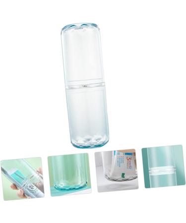 Beavorty Travel Toothpaste Holder & Toothbrush Storage Case - Blue Washing Cup 20.8x6.8cm for Outdoor Use - Buy Online on GoSupps.com