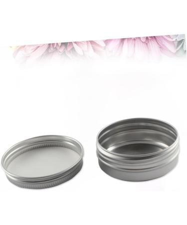 VINTORKY Box Tea Containers Candy Containers for Kitchen Tea Canister Containers with Lids Balm Cosmetic Jars Trip Lotion Aluminium Jar Purses Cream Jars with Lids Travel Metal Candle Size 2 Silver - Buy Online on GoSupps.com