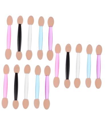 FOMIYES 750 Pcs 5 Boxes Double Ended Eyeshadow Brush Sponges Makeup Eyeshadow Brush Kit Non Latex