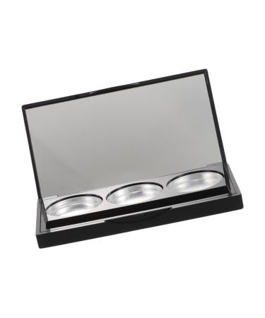 Beatifufu Refillable Makeup Palette Empty Eyeshadow Organizer Makeup Pans with 3 Grids Portable Blush Palette Cosmetic Storage Pans Travel Makeup Organizer