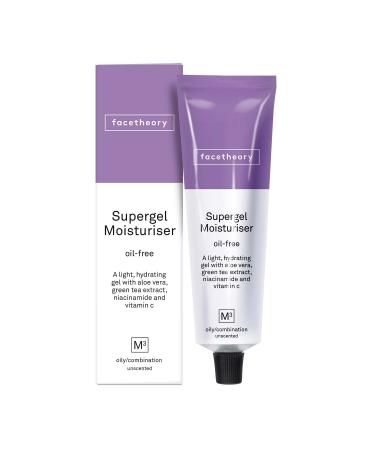 facetheory Supergel Moisturizer M3 - Oil Free Face Gel Moisturizer  Hydrate and Protect Skin  Acne Face Moisturizer  Made With Aloe Vera and Niacinamide | 1.7 Fl Oz