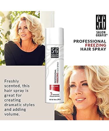 SALON GRAFIX Mega Hold Freezing Hair Spray - Ultimate Hold and Shine for Dramatic Styles and Added Volume - Buy Online on GoSupps.com