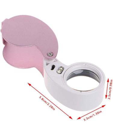 Snowmanna-40x 25mm Illuminated Eye Loupe Jewelry Magnifier Magnifying Glass Jewelry Loupe Tool with Dual Led Lighting (silver) - Buy Online on GoSupps.com