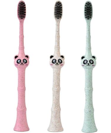 TOYANDONA 3pcs Kids Tooth Brush Kids Toothbrushes Easy to Hold Toothbrush Wheat Child Cleaning Brush - Buy Online on GoSupps.com