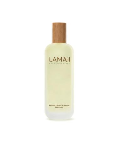 LAMAII Radiance Nourishing Body Oil Body Moisturizer with Grapeseed Oil Jojoba Oil & LARVOGEN BIOTECH Silky Smooth Firming & Hydrating Body Oil for Women & Men Pure Glow & Silky Finish - 120 ml
