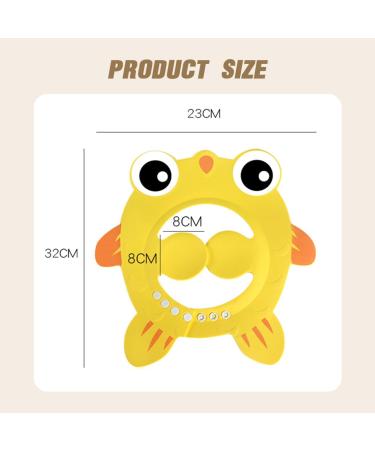 Shop Cute Cartoon Baby Shower Hood - Adjustable Hair Washing Protection Visor for Kids | Ideal Shampoo Shield for Eyes & Ears - Buy Online on GoSupps.com
