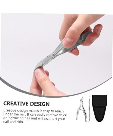 POPETPOP 1 Set Manicure 2-piece Set Pedicure Nail Trimmer Nursing Cuticle Trimmer Pedicure Nail Pedicure Trimmer Skin Nippers Home Tools Toenail Clipper Stainless Steel Nail Remover - Buy Online on GoSupps.com