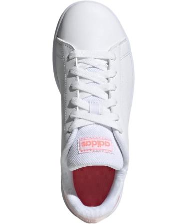 adidas Kids Advantage Cf I Sneaker Child 6.5 UK - White/Acid Red | Unisex Boys Shoes - Buy Online on GoSupps.com
