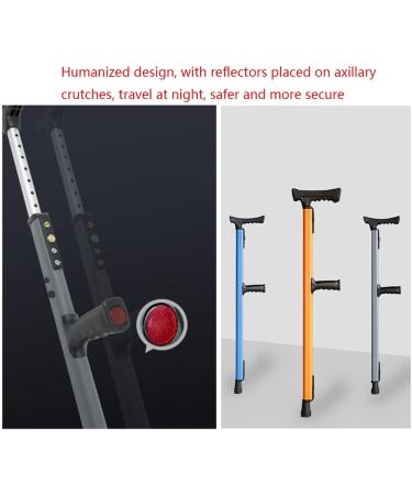 Underarm Crutches Crutches for Adults Medical Crutches with Comfy Handle Retractable Lightweight Walking Stick (Yellow) Journey - Buy Online on GoSupps.com