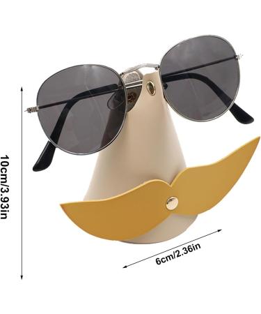 ITRIMAKA Beard Glasses Holder | Creative Glasses Stand for Sunglasses & Eyewear - Unique Nose-Shaped Design - Buy Online on GoSupps.com