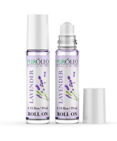 PUROLEO Lavender Essential Oil Roll On 0.33 fl oz/10 ml (Made In Canada) - Buy Online on GoSupps.com