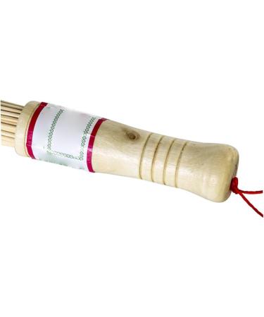 Bamboo Massage Stick with Lanyard - Handheld Manual Massage Tool for Relaxation & Therapy | Shop Internationally - Buy Online on GoSupps.com