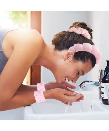WINTACTICAL Set of 4 Women's Spa Headbands for Face Washing, Makeup Removal, Shower - Pink Hair Accessories - Buy Online on GoSupps.com