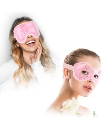 NEWGO Bundle of Cooling Eye Mask and Gel Eye Mask With Eye Holes