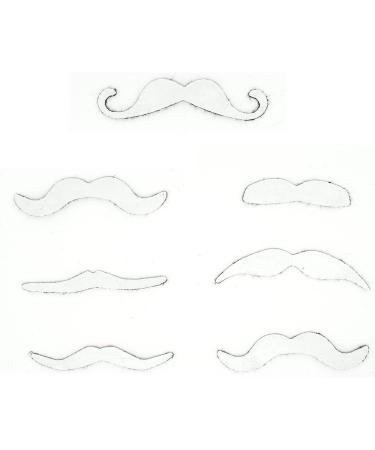 7 Pcs Fake Mustache Self Adhesive Fake Mustache Novelty Black Mustache Stickers Set for Cosplay Costume and Halloween Party - Buy Online on GoSupps.com