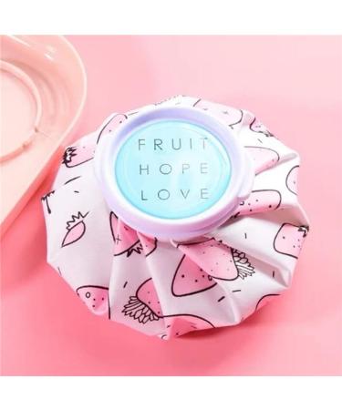 JIAWEIIY Cartoon Hot Water Bottle Bag Dual Use Summer Ice Bag Reusable Knee Head Leg Relief Pain Ice Bag Hand Warmer Household Items (A)