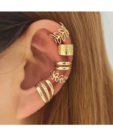 Gold Silver Hair Cuffs Dreadlock Clips Set - 24 Pcs Hair Jewelry Charms for Women Men | Non-Piercing Ear Clip Styling Tools & Accessories - Buy Online on GoSupps.com