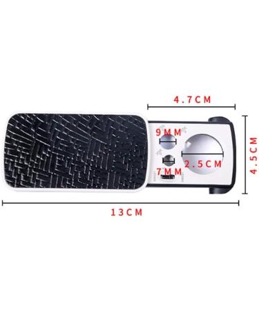 LED Lighted Slide Out Pocket Magnifying Glass - 10X 20X and 30X Multi-Power Small Portable Loupe Magnifier with UV Black Light Best for Jewelry Diamonds Gems Coins Stamps - Buy Online on GoSupps.com