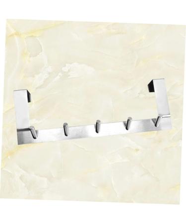 Over Door Hanger Metals Over Door Towel Rack Dress Rack Stainless Steel Hangers Over The Door Towel Rack Towel Hanger Over Door Hook up Coat Hook Coat Hanger On The Door Cloth Hook 5 Hooks 35.6X12.5X4CM - Buy Online on GoSupps.com