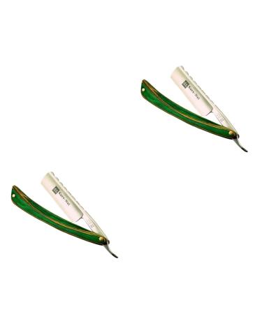 Magiclulu 2st razor blade on shave razor razor shaver razor set men razor razor shaver shavering manueller razor straight hairdresser manual handbook handle man