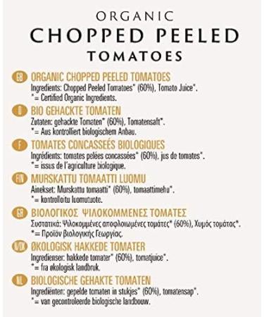 Biona Organic Chopped Tomatoes 4 x 400g (Pack of 2) - Buy Online on GoSupps.com