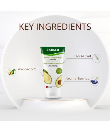Rausch Avocado Color Protection Flushing - Vegan Hair Color Treatment 200ml | Silicones & Parabens Free - Buy Online on GoSupps.com