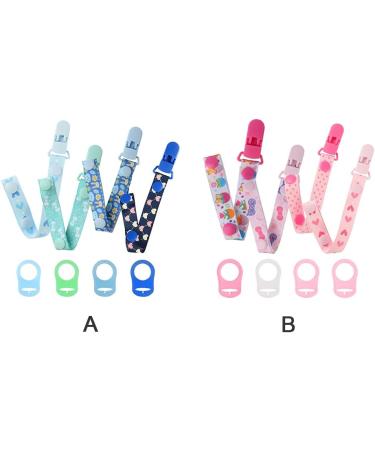 4 Pack Pacifier Clips with Silicone Adapters | Universal Pacifier Holder for Newborns | Safe & Durable Baby Care Accessories - Buy Online on GoSupps.com
