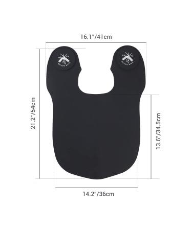 Noverlife Large Silicone Hair Cutting Collar - Weighted Dye Collar for Salon, Barber Shop Haircut Neck Guard Shield in Black - Long - Buy Online on GoSupps.com