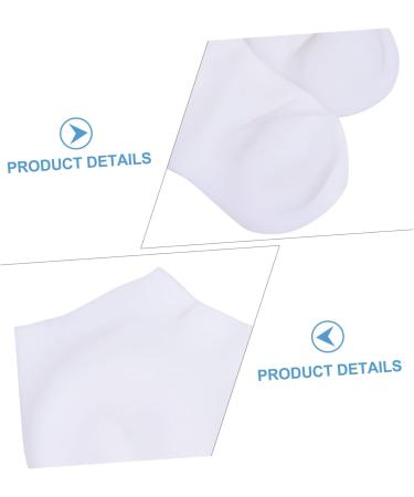 FOMIYES 1 Pair Protective Socks Pumps High Heels for Women Moisturizing Socks for Cracked Feet Dry Feet Foot Moisturizer Silicone Gel Heel Socks Sebs Cracked Socks Pedicure White Miss 19X12cm - Buy Online on GoSupps.com