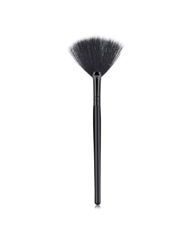Fashion Highlighter Face Powder Foundation Shadow Powder Blush makeup brush Fan Shape Makeup Brush large base blusher(4)