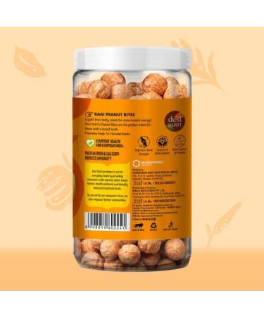 Desi Nutri Peanut Bites Jaggery Coated | Ready to Eat Peanut Bites Jaggery Coated | Peanut Bites Snacks | Peanut Bites Jaggery Coated - 80 GMS | Rich in Iron & Calcium - Buy Online on GoSupps.com