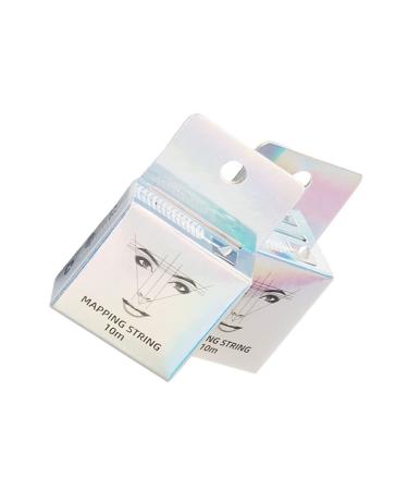 Mipcase 2pcs Eyebrow Positioning Line Digital Ruler White T Tool Eyebrow Mapping Ruler Make up Reliable
