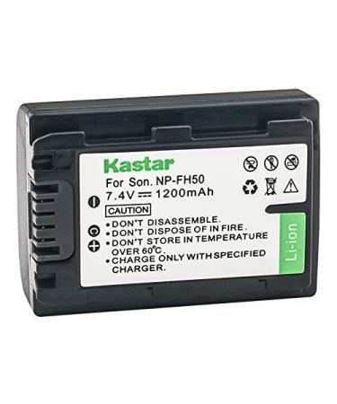 Kastar NP-FH50 Battery Replacement for Sony Sony DCR-SR47 DCR-SR47R DCR-SR47L DCR-SR47 DCR-SR48 DCR-SR50 DCR-SX50 DCR-SX60 and Sony NP-FH30 NP-FH40 NP-FH50 NP-FH70 NP-FH100 Battery