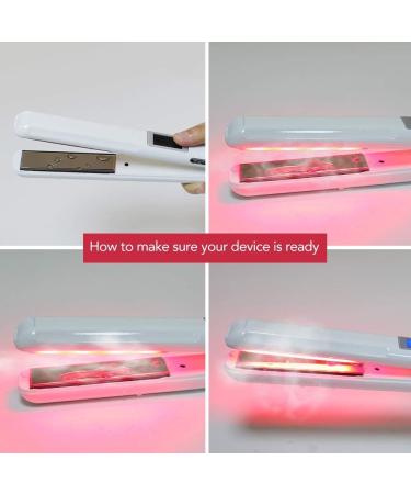 Infrared Hair Care Iron - Cold Iron Treatment for Damaged Hair | Stylish Recovery Tool (White - Buy Online on GoSupps.com