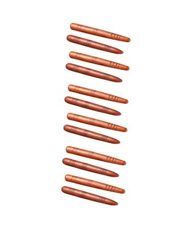 Minkissy 12 pieces acupuncture full body massage stick massage roller hand puller scraper foot massager scraper massager guasha treatment for household handicrafts wood