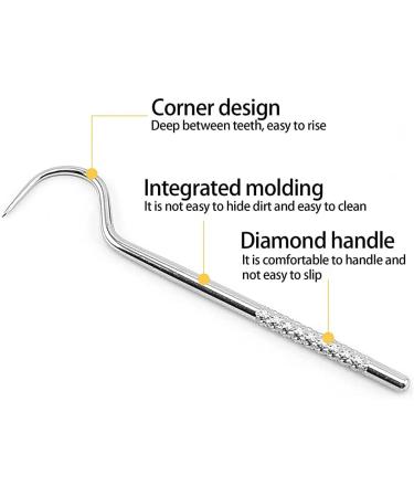 Stylenbest 4-Part Portable Stainless Steel Tooth Holder Set | Tartar Remover & Mouth Care Kit for Camping | Yellow Leather Case - Buy Online on GoSupps.com