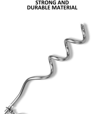 GENCAM Dog Tie Out Cable and Stake for Dogs Dog Tie Out Cable with Spiral Ground Stake Outdoor Dog Camping Tie Out Dog Lead Hook Leash for Dogs (10m) - Buy Online on GoSupps.com