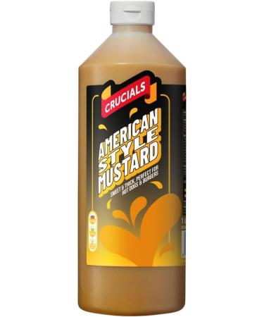 Mustard Bundle With Crucial American Style Mustard Squeezy Sauce 1ltr (2 Pack) - Buy Online on GoSupps.com