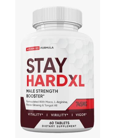 Zonata Stay Hard XL Supplement for Men is a Natural Formula Designed to Support and Sustain Men's Energy and Performance Levels Stay Hard XL Promoting Overall Health and Vitality. (60 Tablets)