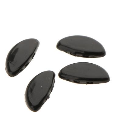 25 Pairs of 15mm Black Oval Silicone Push-In Nose Pads for Eyeglasses - Comfortable & Durable | International Shipping - Buy Online on GoSupps.com