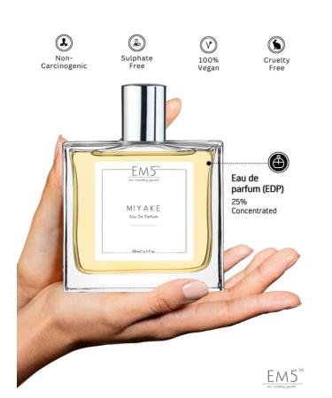 EM5 Miyake Perfume for Men | Citrus Woody Fresh Spicy Fragrance | EDP Strong and Long Lasting Spray | Luxury Gift for Him - Buy Online on GoSupps.com