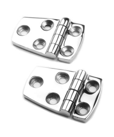 Shortside Offset Hinges Marine Heavy Duty 316 Stainless Steel 1-1/2" x 2-1/4" Pair