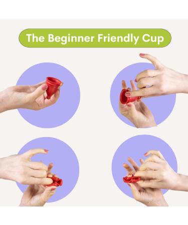Bfree Menstrual Cup | Reusable Eco-Friendly Period Cup | Leak-Free Feminine Hygiene for Teens & Women | Periwinkle Color - Buy Online on GoSupps.com