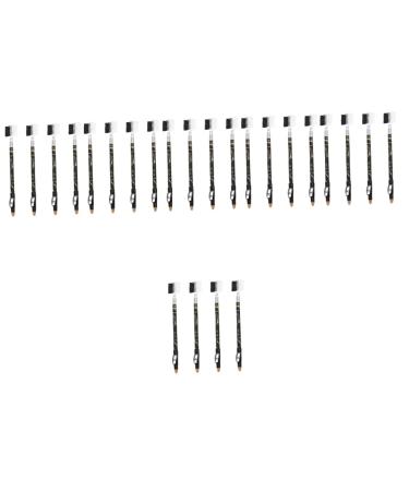 FOMIYES 24 Pcs Two-in-one Eyebrow Pencil Waterproof Eyeliner Eyelash Tool Eyebrow Drawing Tools Lasting Girl