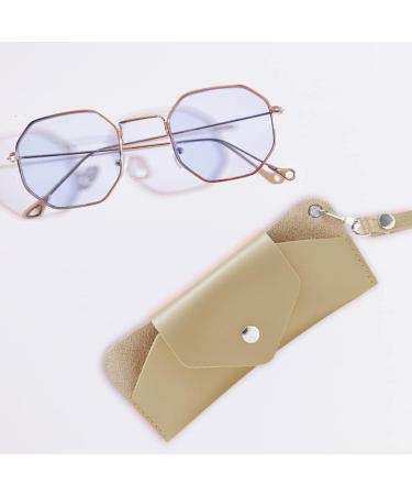 Shop Artibetter Yellow Leather Glasses Bag Set - Portable Sunglasses Case Holder - Stylish & Functional - Buy Online on GoSupps.com