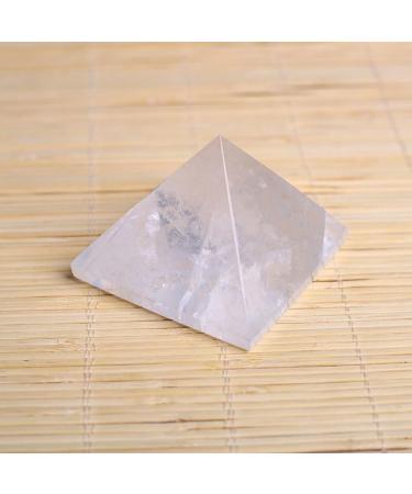 Pyramid-Finest Big Clear Crystal Gemstone 2.36" Carved Pyramidal Crystal Crafts - (Color: White Size: 6cm) - Buy Online on GoSupps.com