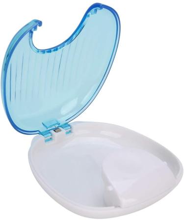 Orthodontic Storage Case - Portable Waterproof Mouthpiece Compressor Box with Press Lock Design (Sky Blue & White) - 1 PC - Buy Online on GoSupps.com
