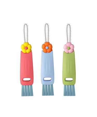 3 in 1 Cup Lid Gap Cleaning Brush Set 2024 New Multifunctional Cleaning Brush Portable Cup Lid Cleaning Brush Gap Cleaning Brush Household Kitchen Cleaning Tool 3PCS