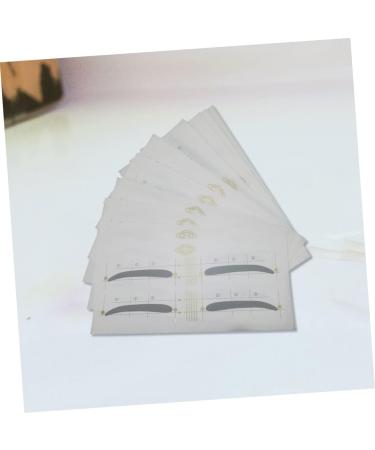 FOMIYES 12pcs 48 Eyebrow Styling Tool Eyebrow Card Eyebrow Stencils Sticker Eyebrow Trimming Eyebrow Pencil - Buy Online on GoSupps.com